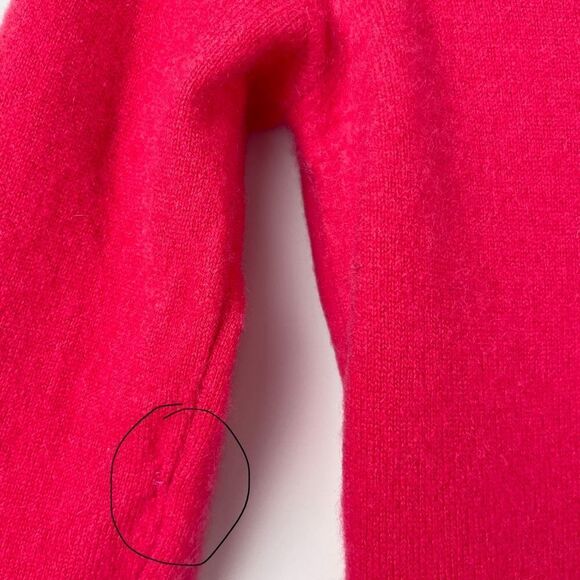 Kirkland 100% Cashmere V Neck Hot Pink Sweater S - Picture 6 of 6
